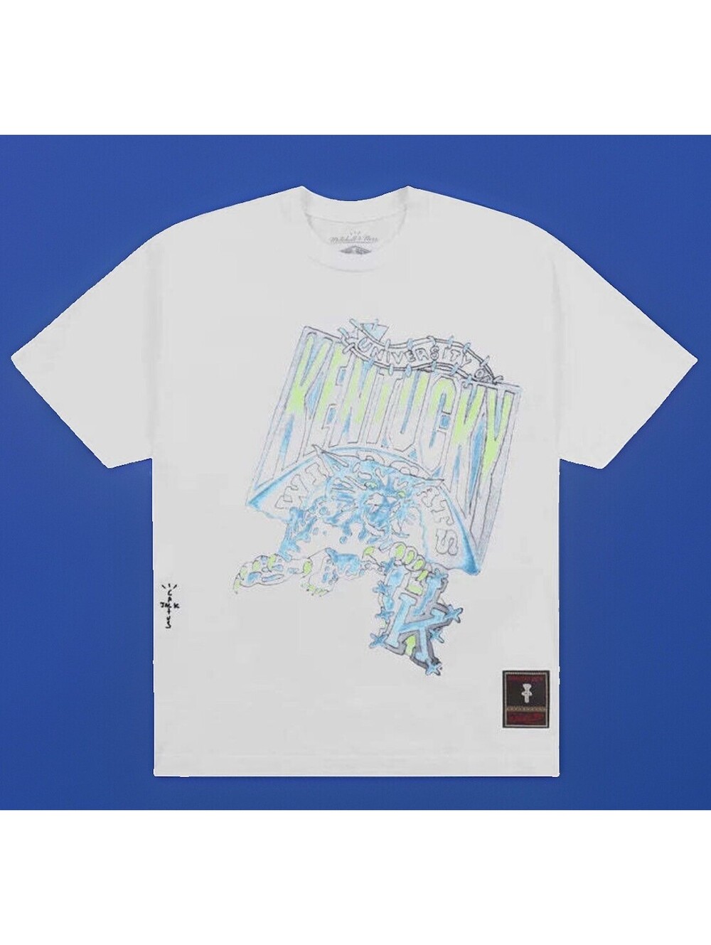 Cactus Jack Travis Scott  Mitchell & Ness T-Shirt University of Kentucky MED LTD